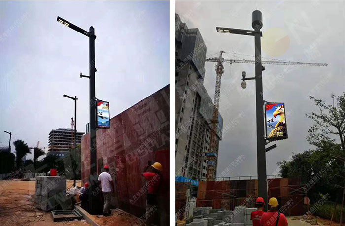 廣州國際創新城應用LED燈桿屏 廣州國際創新城應用LED燈桿屏